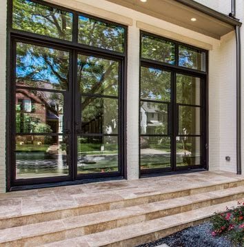 Energy-efficient impact window close-up