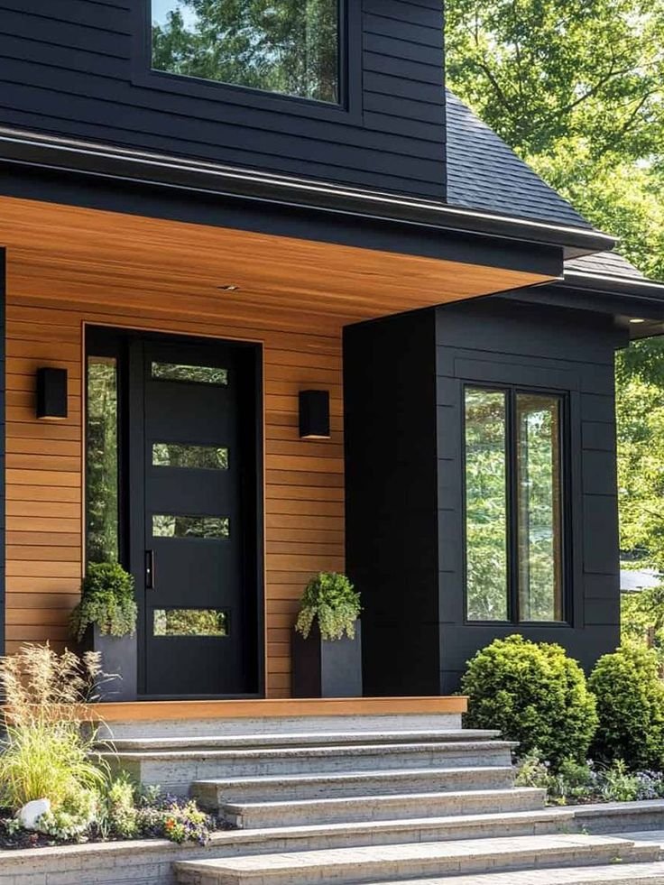 Modern Fort Lauderdale home with impact entry door and windows
